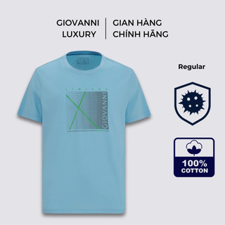 Áo T-Shirt Cộc Tay Nam GIOVANNI Thun Cổ Tròn Chất Liệu 100% Cotton và Spandex Thoáng Mát GTS01-003