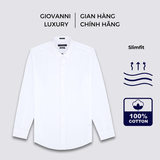 Áo Sơ Mi Nam Dài Tay GIOVANNI Slimfit Chất Liệu 100% Pure Pima Cotton Cao Cấp GLS02-008