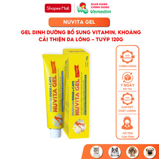 Vemedim Nuvita gel bổ sung dinh dưỡng, vitamin, khoáng cho chó mèo, tuýp nhôm 120g