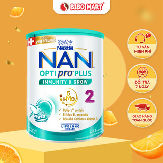 Sữa bột nestlé nan optipro plus từ thụy sĩ nan việt phát triển toàn diện cho bé số 2 từ 6 12 tháng 400g - bibo mart