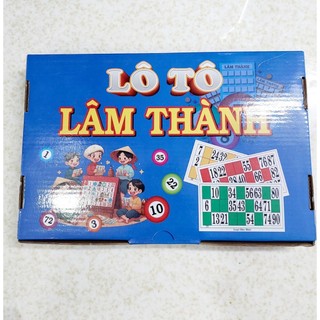 Bộ cờ lô tô 90 số Lâm Thành con cờ bằng nhựa melamine cao cấp