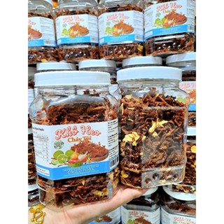 500gr Khô heo cháy tỏi - Thịt heo sấy khô tẩm vị ăn liền