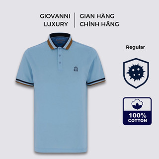 Áo Polo Nam Cộc Tay GIOVANNI Chất Liệu 100% Cotton Double Mercerized Cổ Sọc GPL01-029