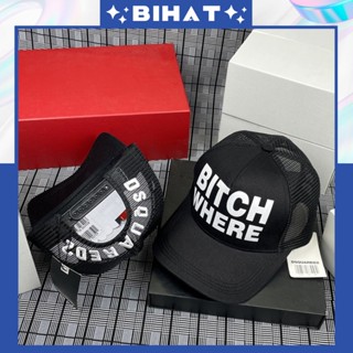 Nón BITCH WHERE Thời Trang Nam Nữ, Mũ Lưỡi Trai Phối Lưới DSQUARED2 Khoá Nút, Nón Kết phối lưới MU133