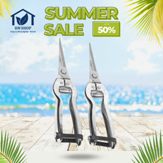 Kéo tỉa dăm, kéo tỉa cây cảnh bonsai, kéo tỉa hoa thép trắng không gỉ SP21