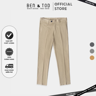 Quần kaki nam BEN & TOD 061 công sở co giãn tôn dáng dày dặn nam tính chỉnh chu