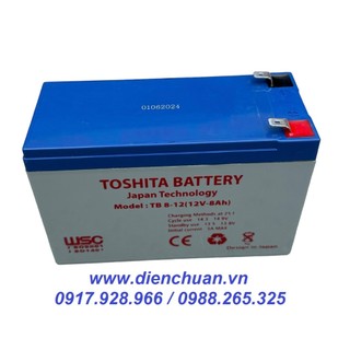 Ắc quy toshita 12v-8ah - siêu khuyến mại ắc quy khô 12v 8ah