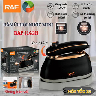 Bàn ủi hơi nước cầm tay mini Raf 1142 công suất 1000W ủi siêu phẳng nhỏ gọn tiện lợi mang di du lịch