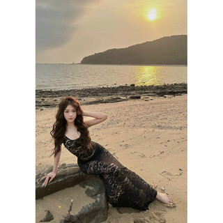 Set bikini KAO áo ren dáng kèm bikini