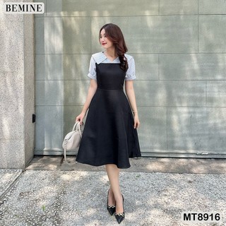 Đầm thiết kế cổ kiểu tay phồng dáng xoè bemine mt8916