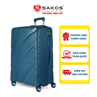  Vali Kéo Nhựa Du Lịch SAKOS ONDAS Z30 - Size L (28inch)/ Ký Gửi (Đại) - Khóa TSA - Nhựa PP
