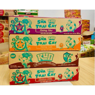 Thùng sữa trái cây Lif Kun Trái cây 48 hộp x 110ml