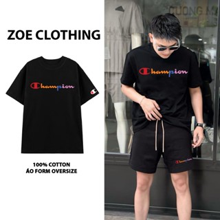 Bộ quần áo Champion, set quần áo cotton nam nữ unisex, ZOEclothing