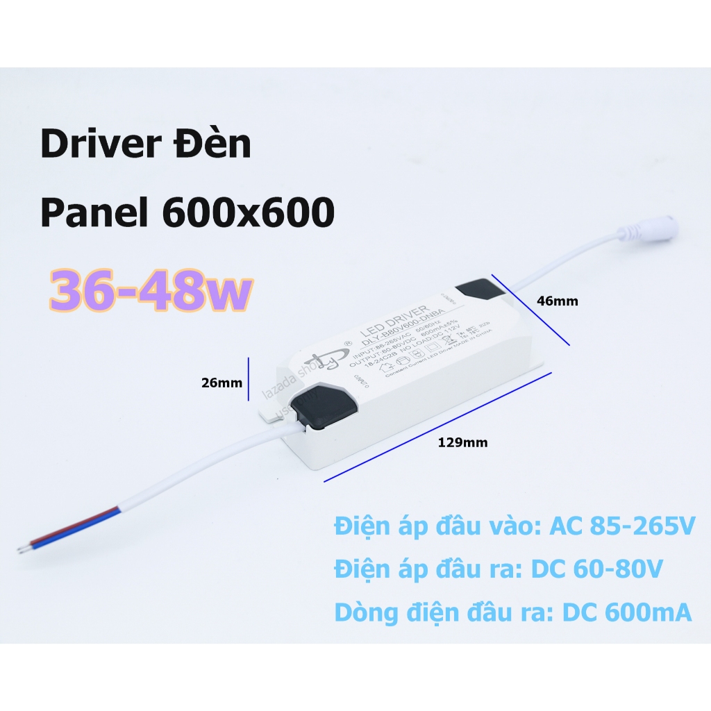 Nguồn đèn led panel 36-48W Driver đèn led Panel 600x600