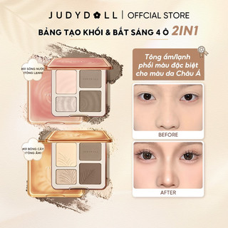 （COD）JUDYDOLL Bảng phấn bắt sáng và tạo khối Tự nhiên Lâu trôi Chống nước 9g （sản phẩm chính thức）