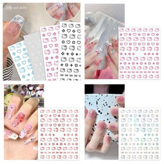 Sticker mèo Hello kitty trang trí móng tay siêu xinh
