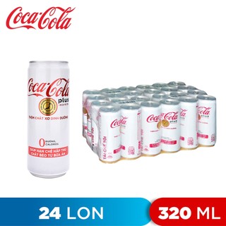 Thùng 24 lon nước ngọt coca cola plus 320ml
