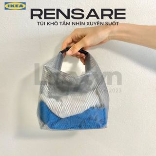 Túi khô IKEA RENSARE 2.5l quai xách nắp gấp 3 lần chống nước tầm nhìn xuyên suốt, giữ đồ đạc an toàn trong mọi thời tiết
