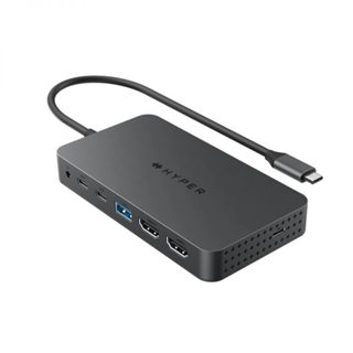 Cổng chuyển HyperDrive Next Dual 4K Hdmi 7 Port Usb-C xuất 2 màn hình độc lập cho Macbook M1/M2/M3