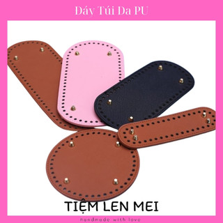 🌸 đáy túi da pu - làm túi handmade - oval, tròn🌸