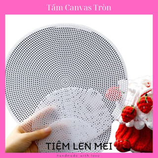 🌸 tấm nhựa canvas tròn - làm túi handmade - 5 size 🌸