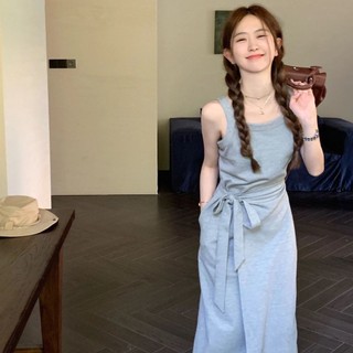 Đầm 2 dây kiểu dáng maxi - thiết kế xoắn eo - tôn dáng TL90