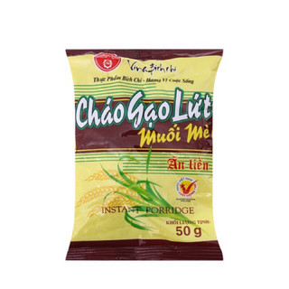 Combo 10 gói Cháo gạo lức muối mè Bích Chi gói 50g