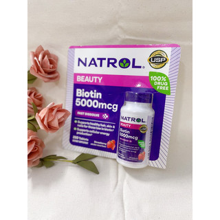 [Hàng Mỹ bay Air có Bill] Viên ngậm mọc tóc Natrol Biotin 5000mg 90 viên.