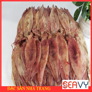 🦑🌶️ Mực tẩm mắm nhỉ ớt tỏi gói 500g dẻo mềm, thơm ngon size lớn, Đặc sản Nha Trang - Seavy 🦑🌶️
