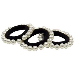 Dây buộc tóc đính 16 hạt ngọc 16HAT - Phụ kiện tóc