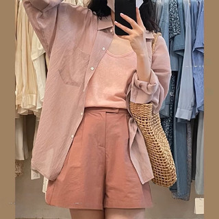 Set sơ mi trơn (ảnh thật/ có sẵn)