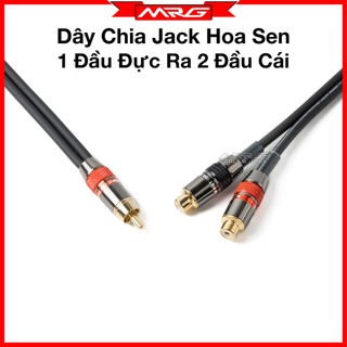 Dây av hoa sen 1 đầu đực ra 2 đầu cái, chia tín hiệu jack av hoa sen, giá 1 dây.