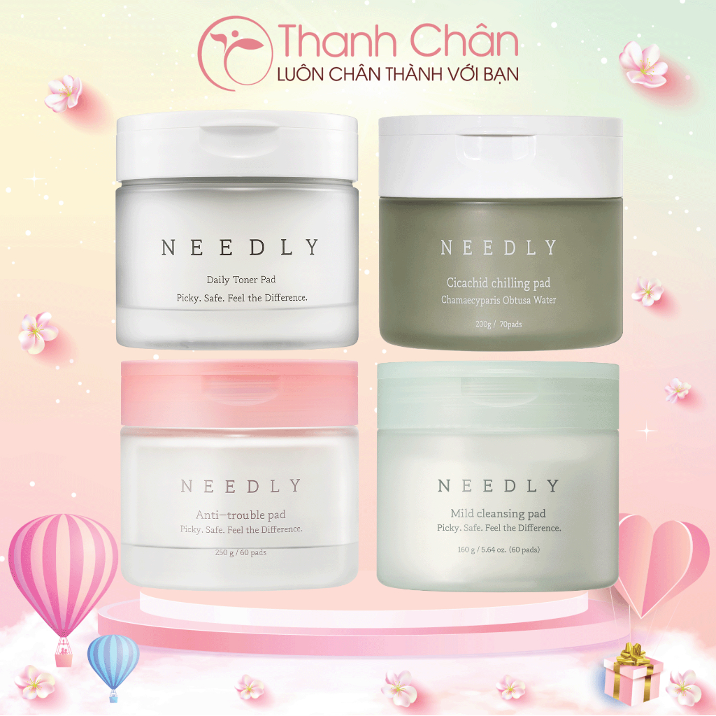 Nước hoa hồng dạng miếng Needly Toner Pad 280ml