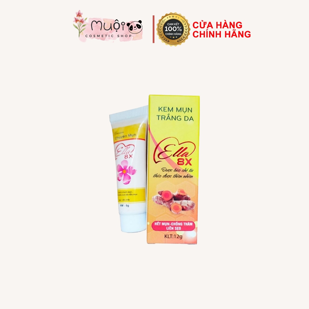 [CHÍNH HÃNG] Kem chấm mụn trắng da Ella 8x 12g