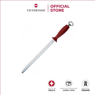 Dụng Cụ Mài Dao - Victorinox 7.8623 Butcher Sharpening Steel, Red