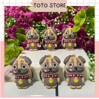 Móc Khóa Chó Pug Mặt Xệ Hài Hước, Phụ Kiện Trang Trí Quà Tặng Ý Nghĩa (TOTO 70)