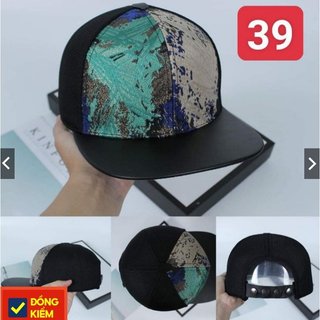 Mũ lưỡi trai - nón snapback hiphop kim tuyến 7 màu phối lưới thoáng mát/nón kết cao cấp