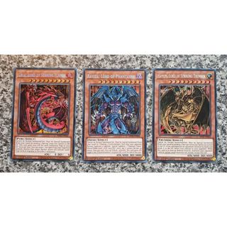 Bài Yugioh Combo - Uria Lord Of Searing Flames + Hamon Lord Of Striking Thunder + Raviel Lord Of Phantasm (Secret Rare)