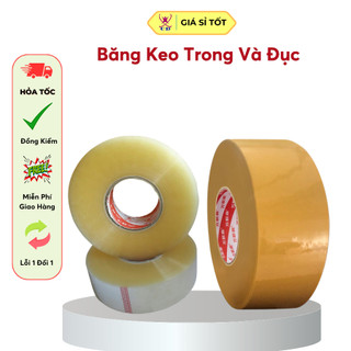 Băng keo trong, đục . 100ya 1 cây - 1,4kg