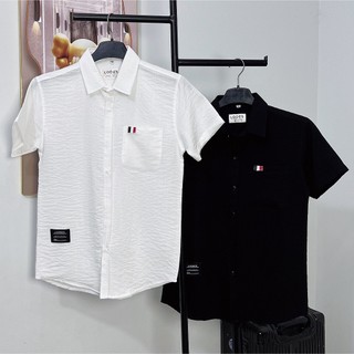 Áo sơ mi nam ngắn tay đũi lụa hot nhất hiện nay (Hnstore1809)