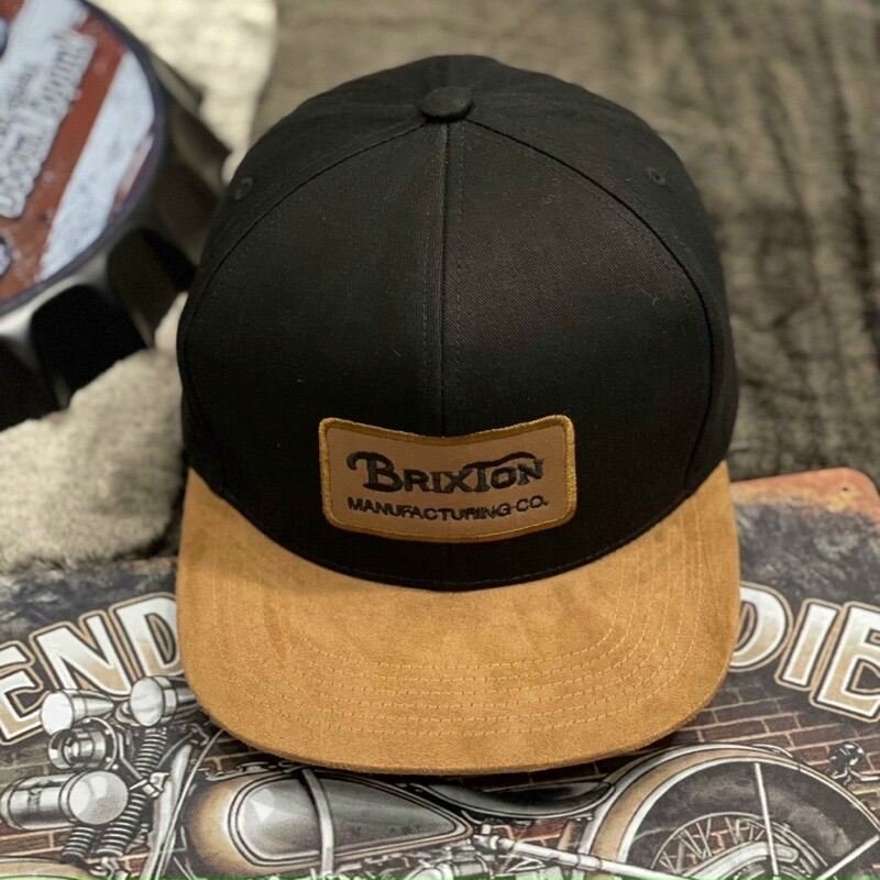 Nón kết lưỡi (hiphop) mỏ da lộn - mũ snapback kaki phối mỏ phong cách thể thao