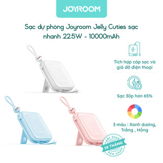 Sạc dự phòng 22.5W Joyroom Jelly Cuties Power Bank 10000mAh tích hợp 2 dây sạc USBC + iP