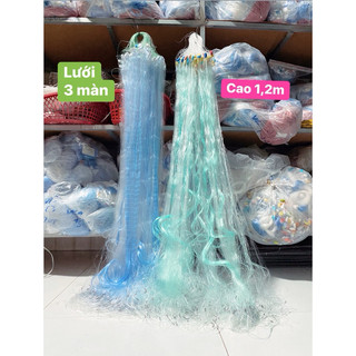 Lưới đánh cá, lưới 3 màn, lưới bắt cá cao 1,2 met - bắt nhiều loại cá tôm