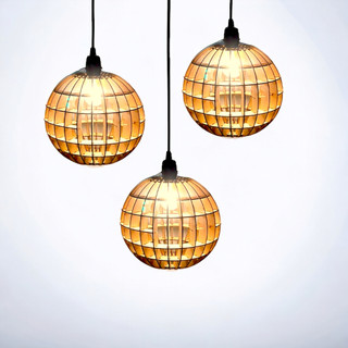 Đèn gỗ quả cầu DG020 - Đèn gỗ thả trần trang trí nhà cửa, quán cafe, nhà hàng
