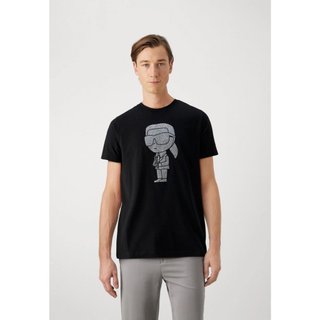 Unisex áo thun tay ngắn nam nữ chất cotton xịn mịn mát không xù lông logo in Karl KA06