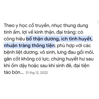 củ giống nhục thung dung (tốt gân cốt)