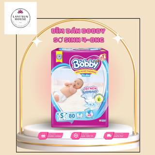 Bĩm Dán Bobby siêu thấm sơ sinh  size  s56,s80 cho bé 4-8kg  mẫu mới