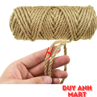 Dây thừng size 5mm dài 10m, trang trí, làm đồ cào móng mèo, làm đồ handmade