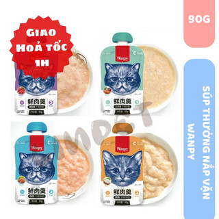 Súp thưởng Wanby cho mèo 90g nắp vặn tiện lợi