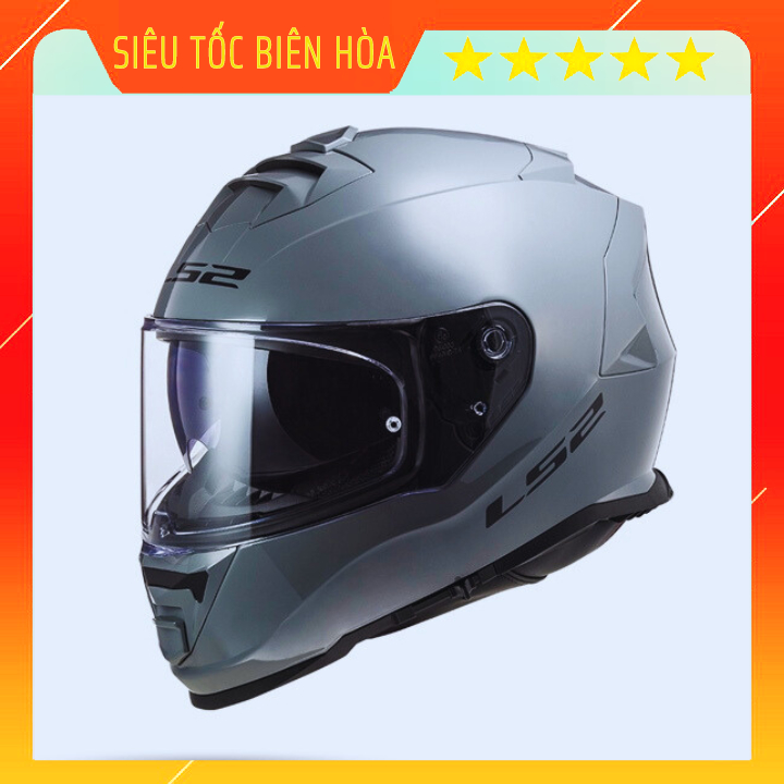 Nón Bảo Hiểm Fullface LS2 FF800 Nardo Grey Chính Hãng 2 Kính Tặng Kèm Pinlock